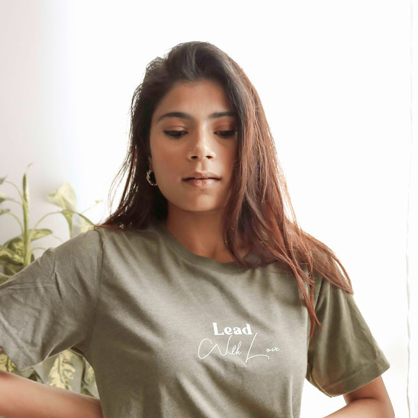 Lead With Love Olive Short Sleeve T-shirt